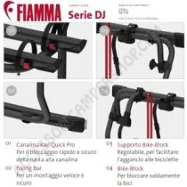 Porta-bici Fiamma Carry-Bike DJ per furgonati | Accessoricampershop.com
