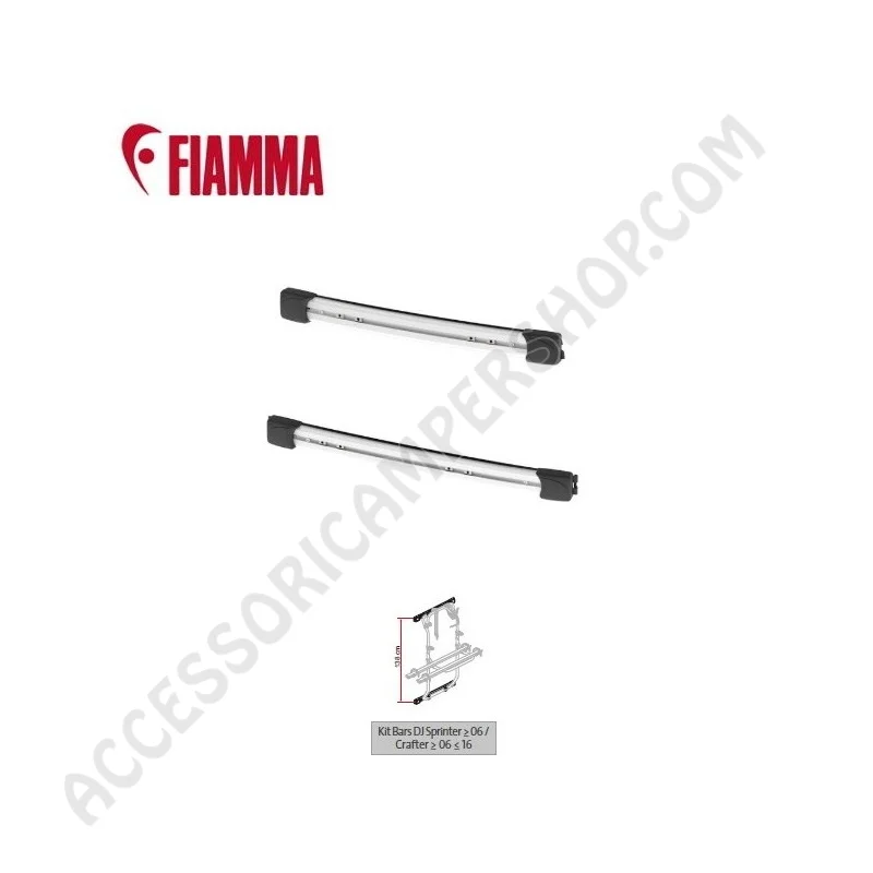 KIT BARS DJ SPRINTER per portabici Fiamma | Accessoricampershop.com
