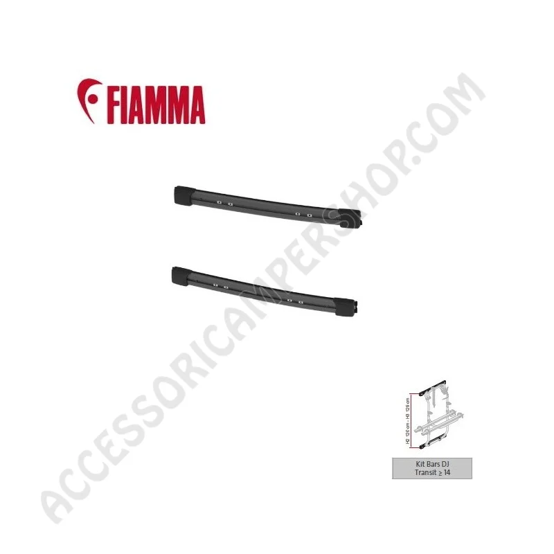 KIT BARS TRANSIT dopo 2014 per portabici Fiamma | Accessoricampershop.com