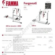 Porta-bici Fiamma Carry-Bike 200 D per Furgoni | Accessoricampershop.com