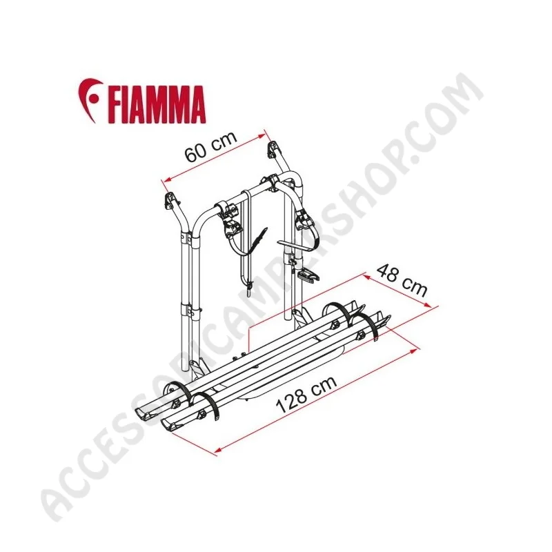 Porta-bici Fiamma Carry-Bike 200 D per Furgoni | Accessoricampershop.com