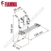 Porta-bici Fiamma Renault Trafic D per furgoni | Accessoricampershop.com