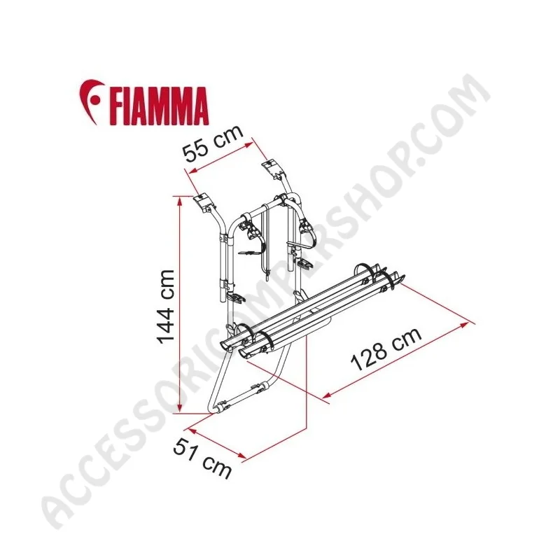 Porta-bici Fiamma Renault Trafic D per furgoni | Accessoricampershop.com