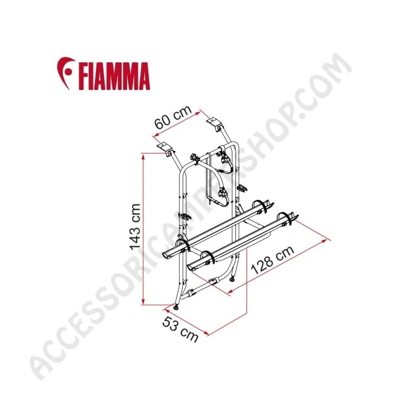 Porta-bici Fiamma per Vivaro, Trafic e Talento | Accessoricampershop.com