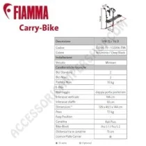 Porta-bici Fiamma Carry-Bike VW T5/T6 D | Accessoricampershop.com