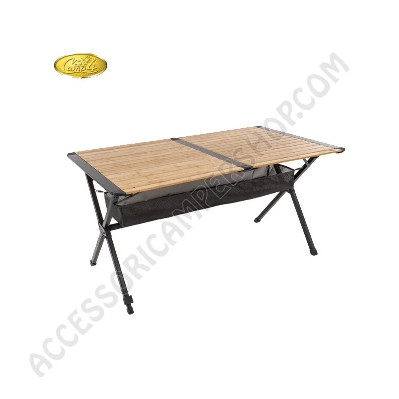 Tavolo Pieghevole Bamboo Mendoza 140x80 per 6 Persone | Accessoricampershop.com
