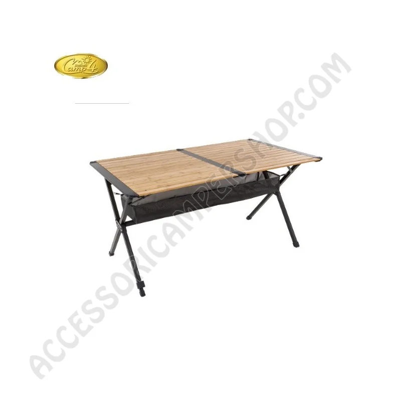 Tavolo Pieghevole Bamboo Mendoza 110x70 per 4 Persone | Accessoricampershop.com
