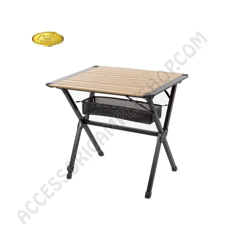 Tavolo Pieghevole Bamboo Mendoza 80 per Campeggio | Accessoricampershop.com