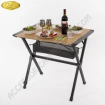 Tavolo Pieghevole Bamboo Mendoza 80 per Campeggio | Accessoricampershop.com