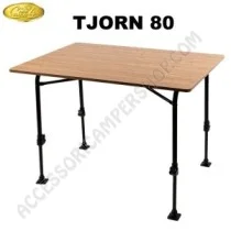 Tavolo Pieghevole Bamboo Tjörn 80 per Campeggio | Accessoricampershop.com