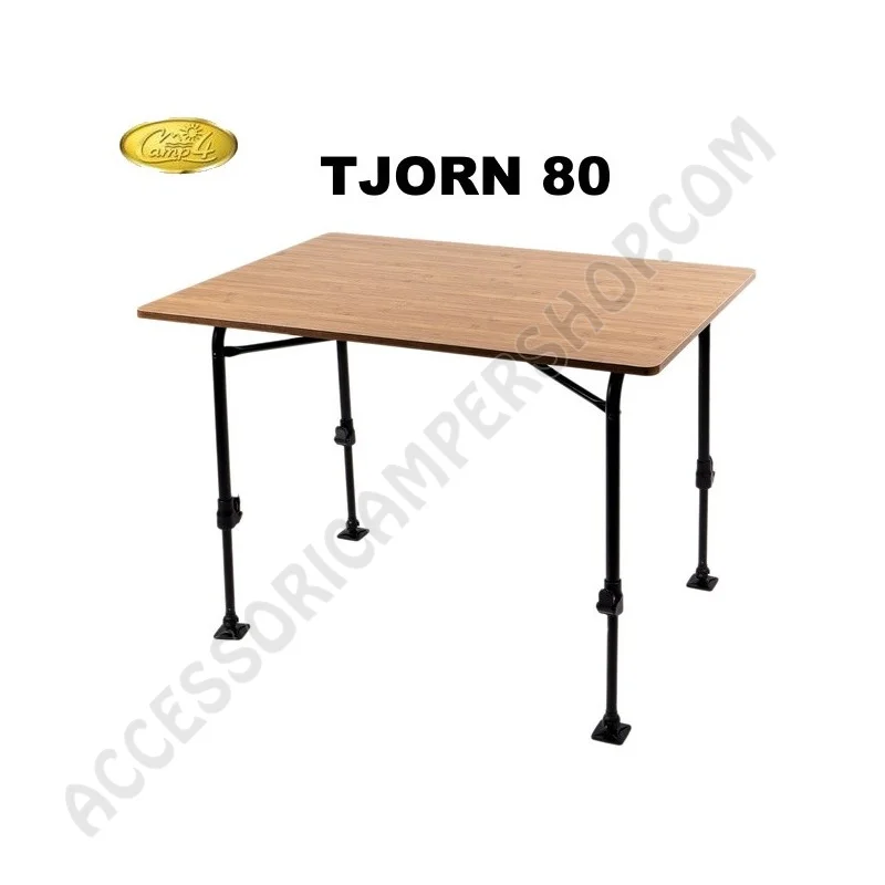 Tavolo Pieghevole Bamboo Tjörn 80 per Campeggio | Accessoricampershop.com