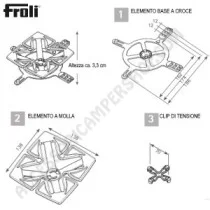 Kit Base Sistema Letto Froli Travel Anatomico | Accessoricampershop.com
