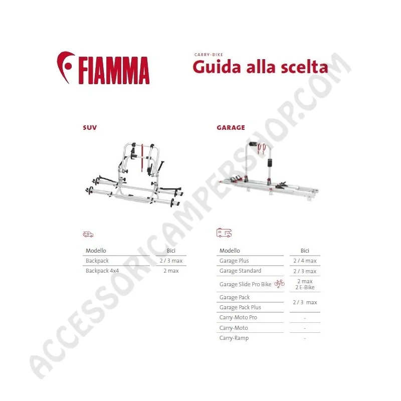 Portabici Fiamma Carry-Bike Pro per Camper | Accessoricampershop.com