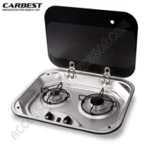 Piano Cottura Gas 2 Fuochi Compatto | Accessoricampershop.com