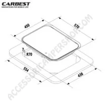 Piano Cottura Carbest 3 Fuochi Inox con Coperchio | Accessoricampershop.com