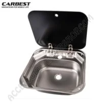 Lavello Carbest Rettangolare 415x365 mm in Acciaio Inox | Accessoricampershop.com