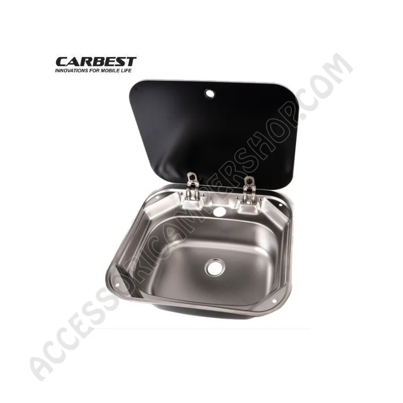 Lavello Carbest Rettangolare 415x365 mm in Acciaio Inox | Accessoricampershop.com
