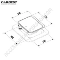 Lavello Carbest Rettangolare 415x365 mm in Acciaio Inox | Accessoricampershop.com