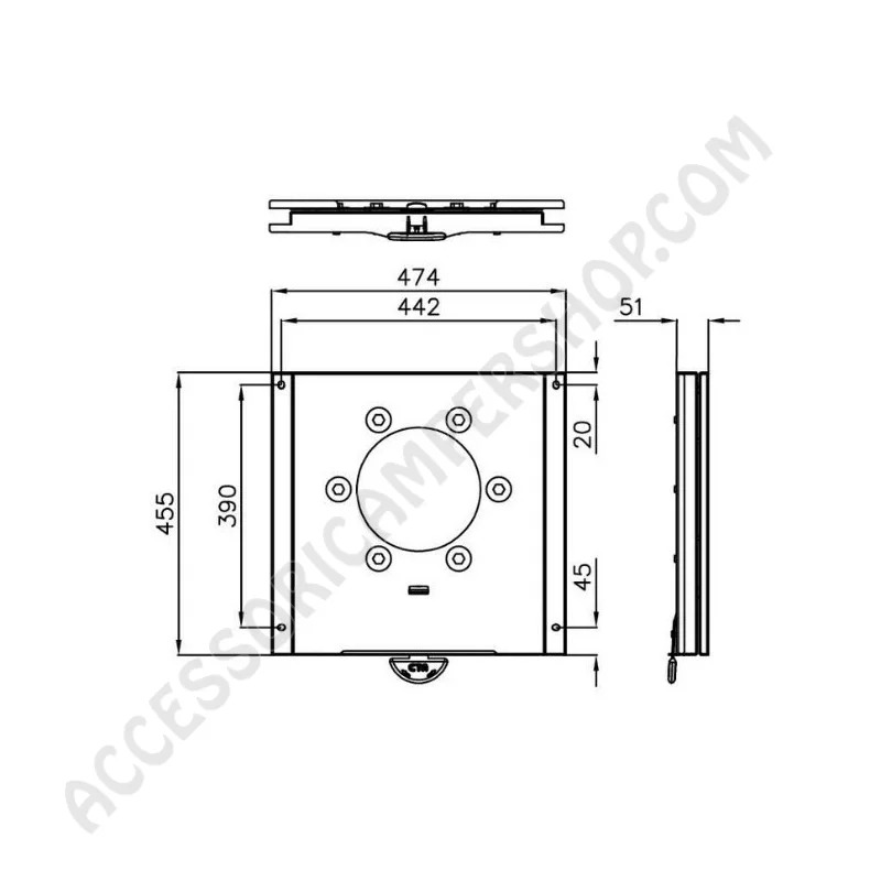 Piastra Girevole per Sedile Ford Transit 2014+ | Accessoricampershop.com