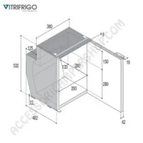 Frigorifero a Compressione Vitrofrigo C51i 51L | Accessoricampershop.com