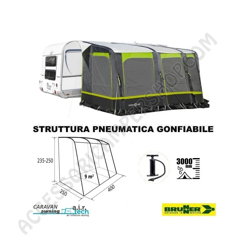 Veranda A.I.R. PRAIRIE Brunner Gonfiabile per Caravan | Accessoricampershop.com