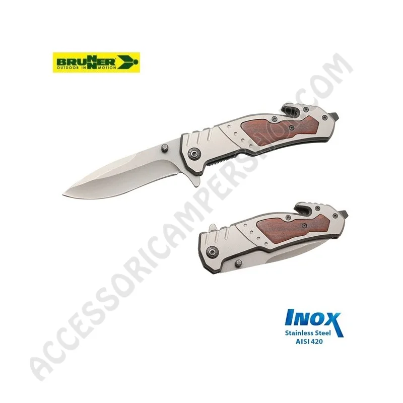 Coltello Pieghevole Tiger Brunner per Outdoor | Accessoricampershop.com