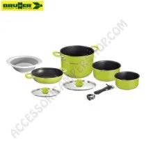 Popote in Alluminio Antiaderente Brunner Juniper NG 8+1 | Accessoricampershop.com