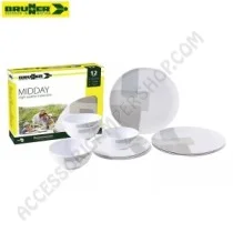Set Stoviglie 12 Pezzi Melamina Brunner | Accessoricampershop.com