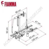 Porta-bici per Timone Caravan Fiamma Carry-Bike | Accessoricampershop.com