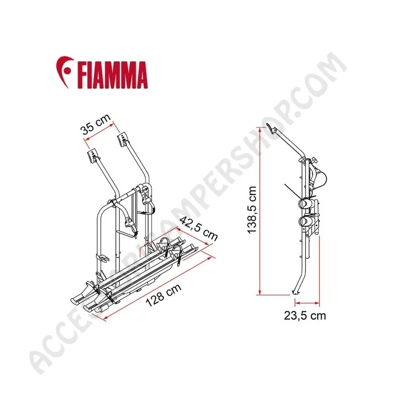 Porta-bici Fiamma Carry-Bike VW T4 D per Van | Accessoricampershop.com