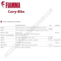 Porta-bici Fiamma Carry-Bike VW T5 per Van | Accessoricampershop.com