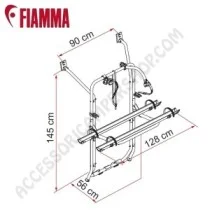 Porta-bici Fiamma Carry-Bike VW T5 per Van | Accessoricampershop.com