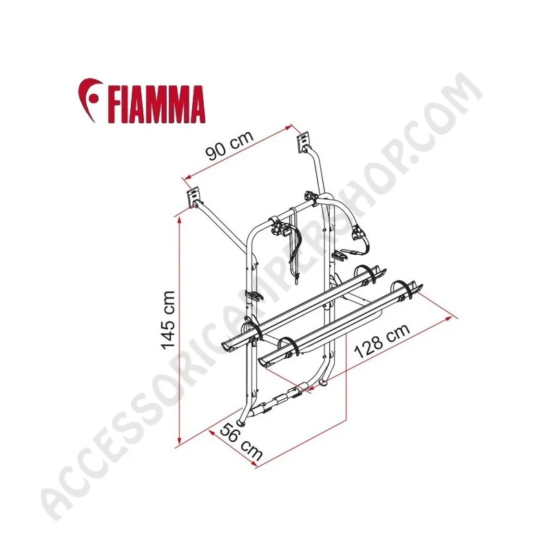 Porta-bici Fiamma Carry-Bike VW T5 per Van | Accessoricampershop.com