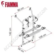 Porta-bici Fiamma Carry-Bike VW T6 per Van | Accessoricampershop.com