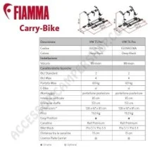 Porta-bici Fiamma Carry-Bike VW T6 Pro Deep Black | Accessoricampershop.com