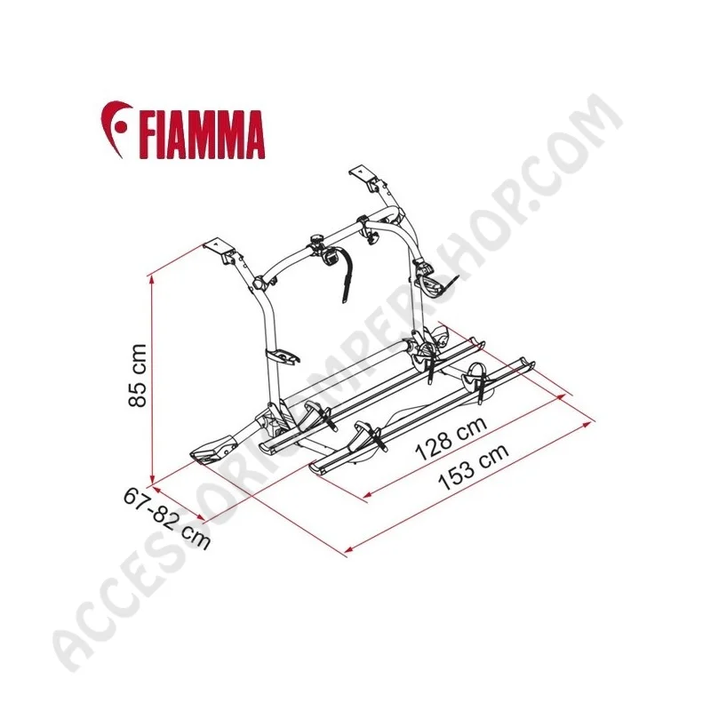Porta-bici Fiamma Carry-Bike VW T5 Pro Deep Black | Accessoricampershop.com