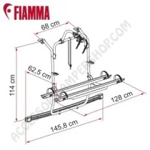 Porta-bici Fiamma Carry-Bike PSA per Toyota ProAce | Accessoricampershop.com