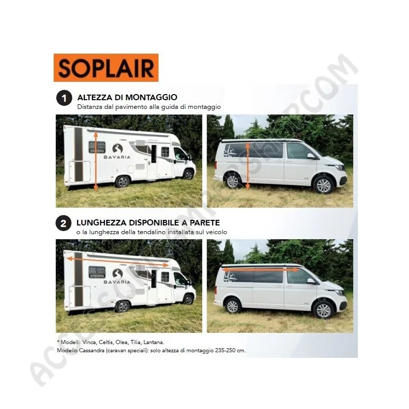 Veranda Pneumatica Gonfiabile LANTANA AIR SOPLAIR | Accessoricampershop.com