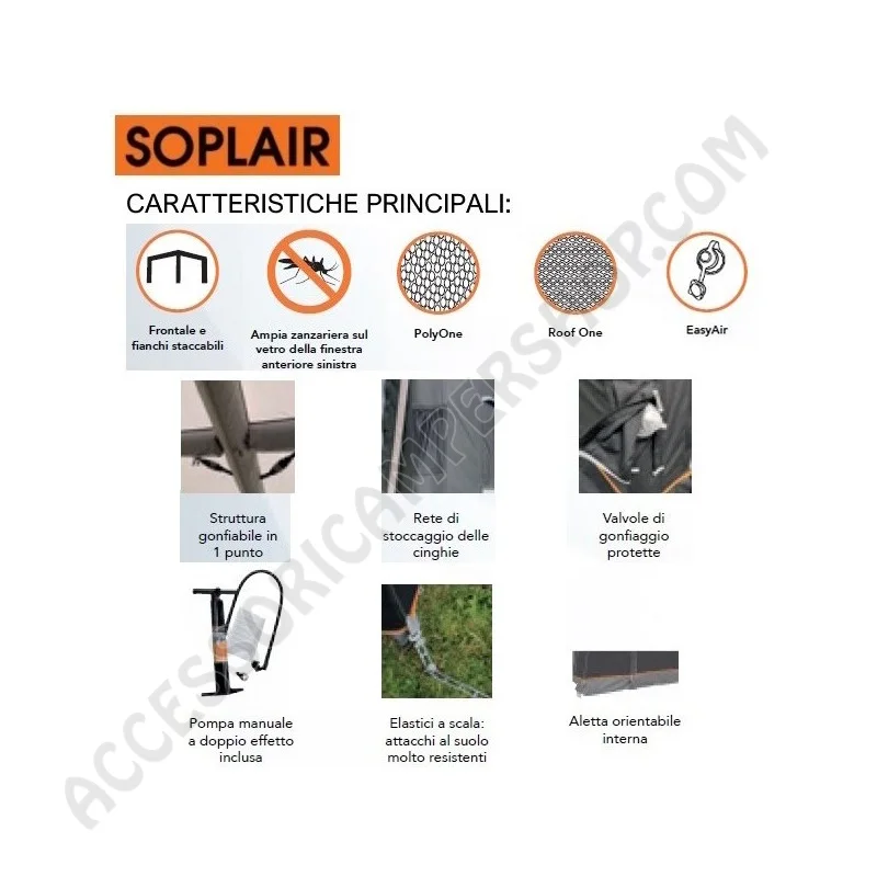 Veranda Pneumatica Gonfiabile Vinca Air | Accessoricampershop.com