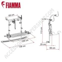 Porta-bici Fiamma Carry-Bike VW Caddy 2016-2020 | Accessoricampershop.com