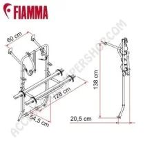 Porta-bici Fiamma Carry-Bike Mercedes Vito | Accessoricampershop.com