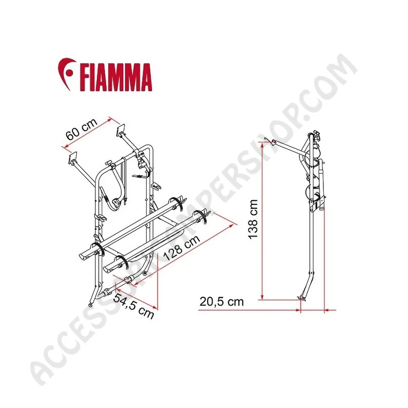 Porta-bici Fiamma Carry-Bike Mercedes Vito | Accessoricampershop.com