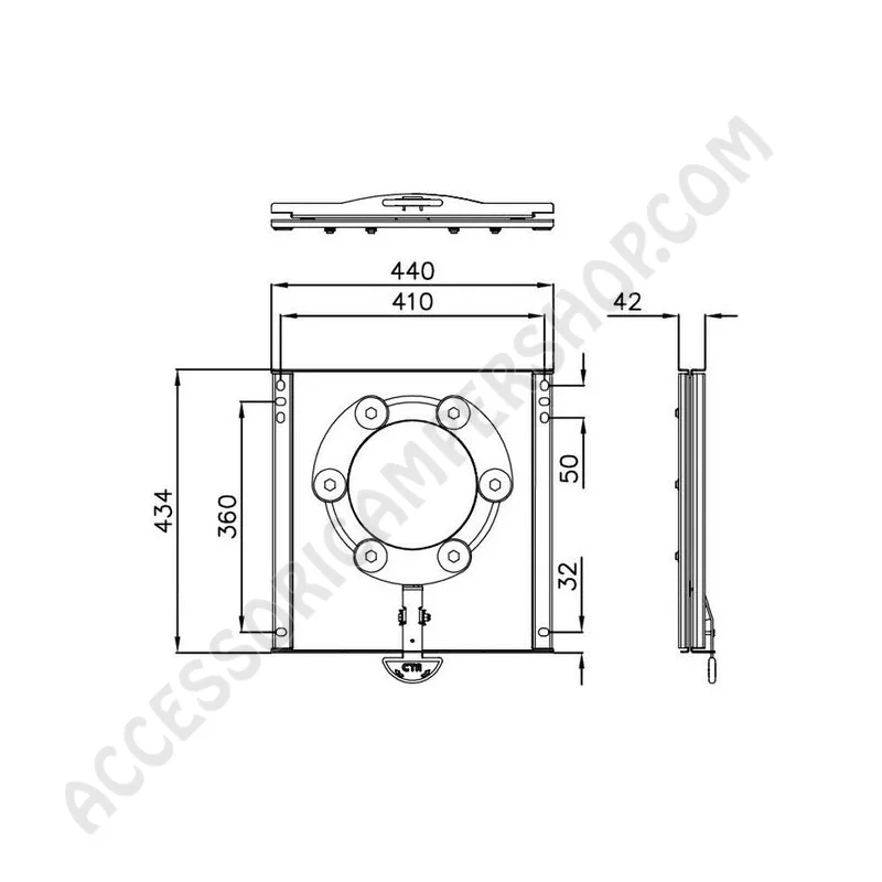 Piastra girevole per sedile Fiat Ducato e simili | Accessoricampershop.com
