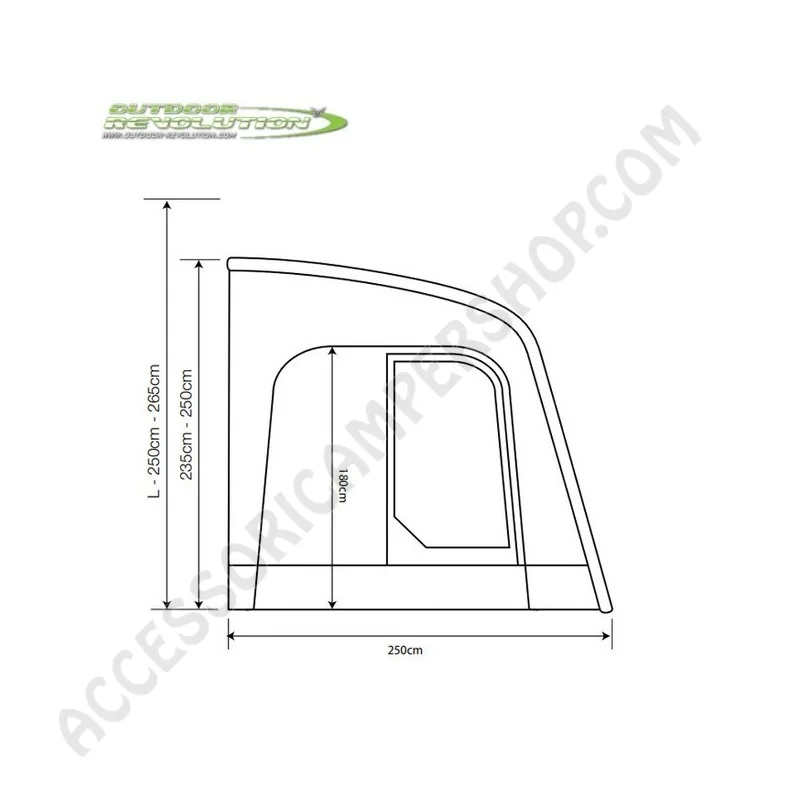 Tenda Veranda Gonfiabile Sportlite Air 320 | Accessoricampershop.com