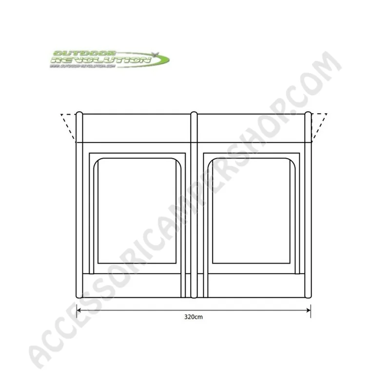 Tenda Veranda Gonfiabile Sportlite Air 320 | Accessoricampershop.com