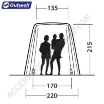 Tenda Posteriorie Autoprtante Dunecrest Outwell | Accessoricampershop.com