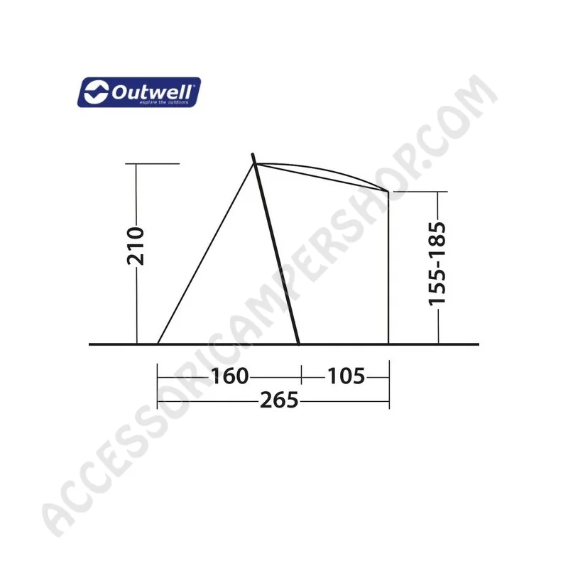 Tenda Posteriore Sandcrest S per Furgoni | Accessoricampershop.com