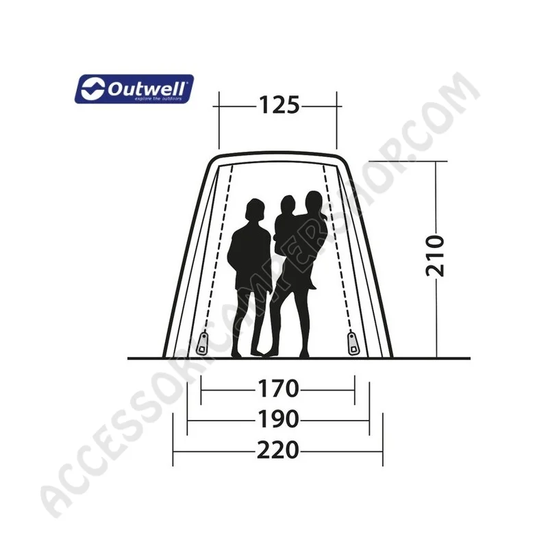 Tenda Posteriore Sandcrest S per Furgoni | Accessoricampershop.com