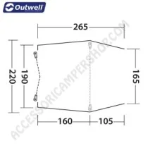 Tenda Posteriore Sandcrest S per Furgoni | Accessoricampershop.com