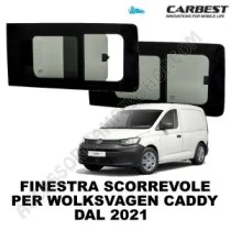 Finestra Scorrevole Carbest VW Caddy Maxi 2021 | Accessoricampershop.com